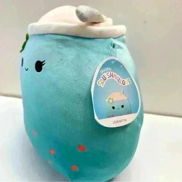 Squishmallows‎ Jakarria Blue Boba Drink 12” Squish Squishmallows NEW - Picture 5 of 5
